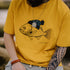 Vintage Flocked Animal Print T-Shirt – Men’s Cotton Summer Tee
